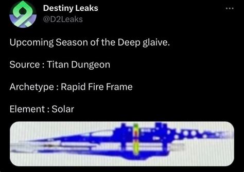 destiny leaks|More Season 21 leaks, via the twitter account :。